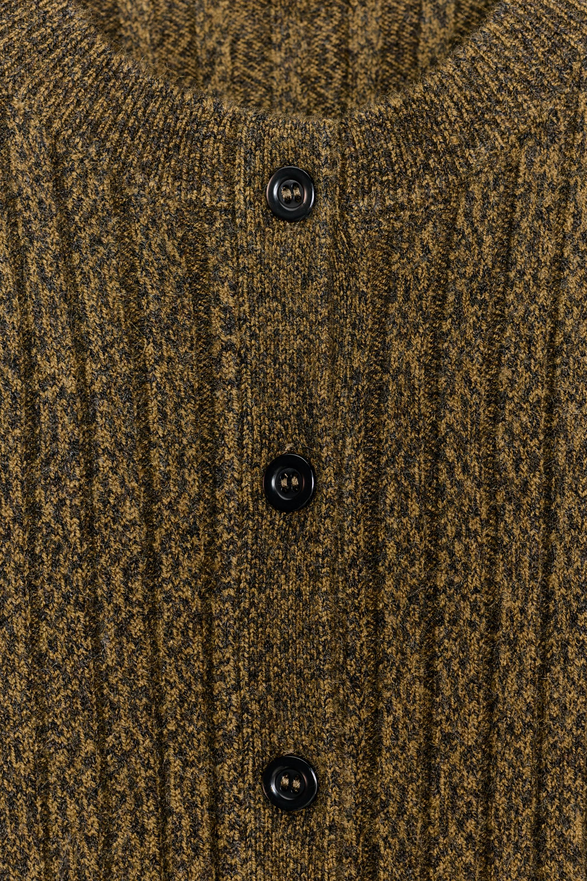 PEPLUM RIBBED CARDIGAN